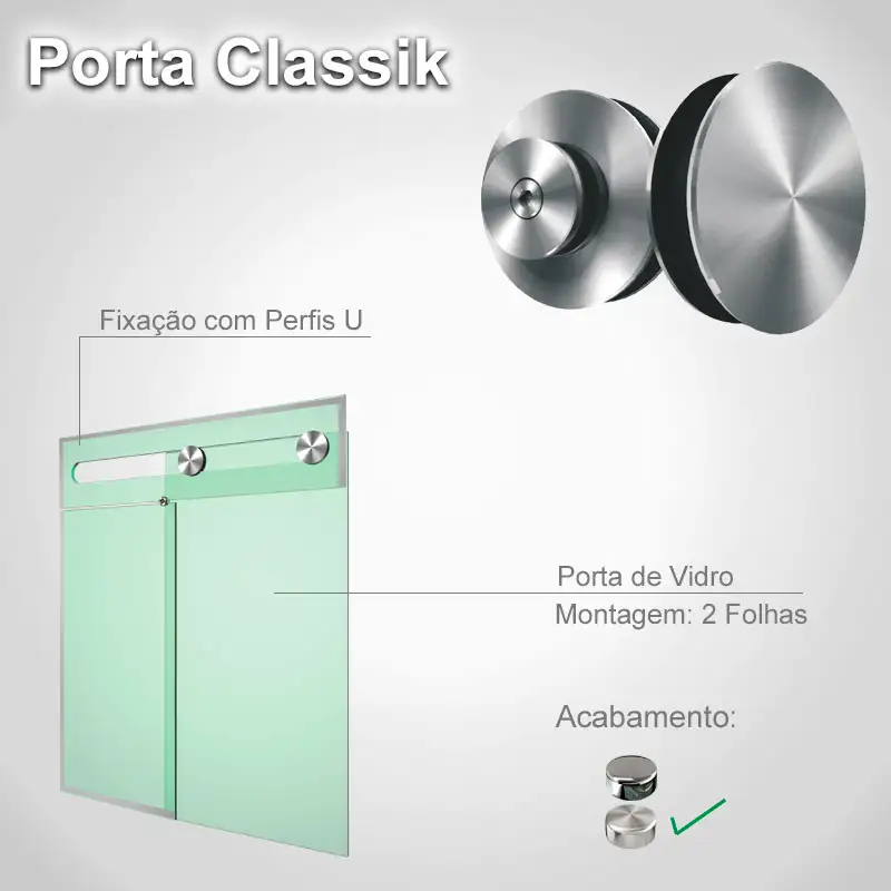 Bandeira 2 Folhas Escovado