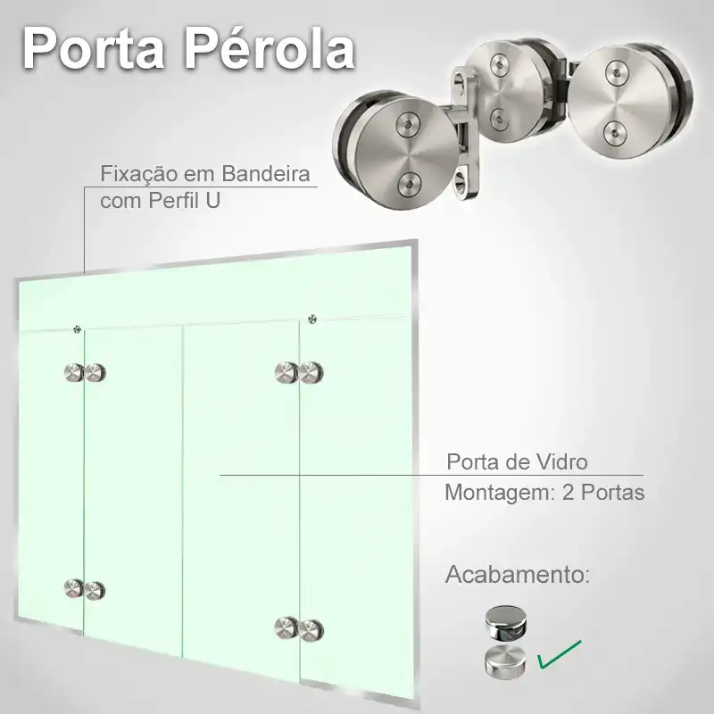 Bandeira 2 Folhas Escovado