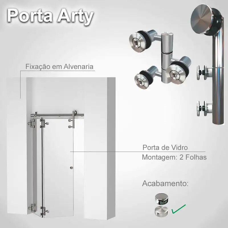 Alvenaria 2 Folhas Escovado