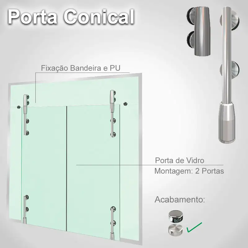 Bandeira Padrão Escovado