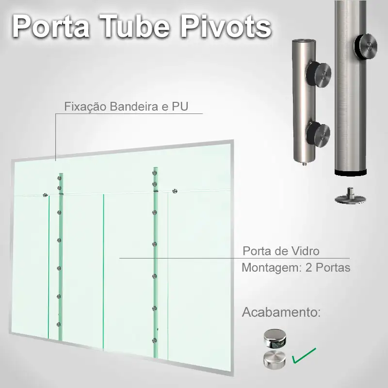 Bandeira Padrão Escovado