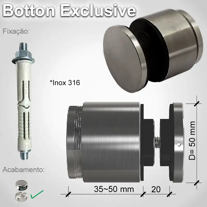 Guarda Corpo Botton Exclusive V20 N E