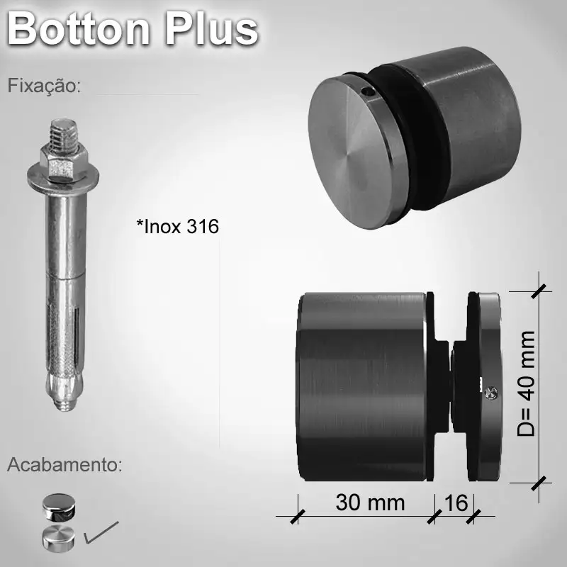 Guarda Corpo Botton Plus V16 A E