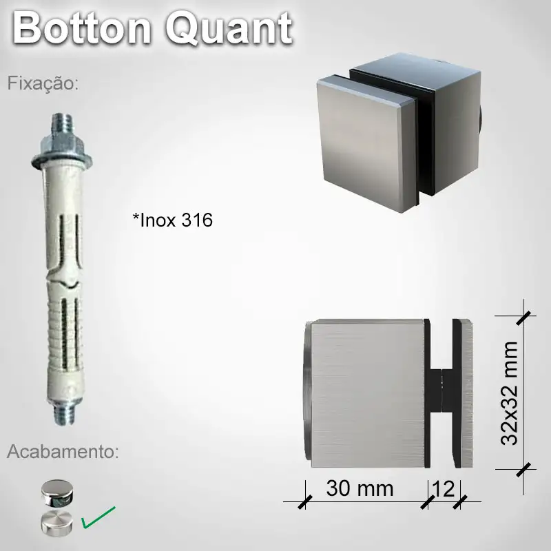 Guarda Corpo Botton Quant V12 N E