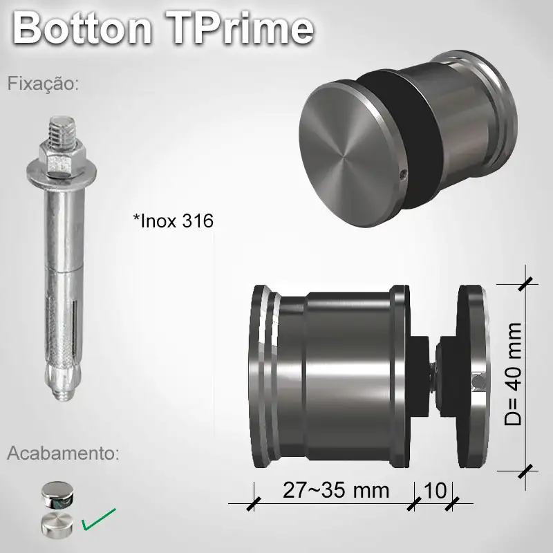 Guarda Corpo Botton Tprime V10 A E