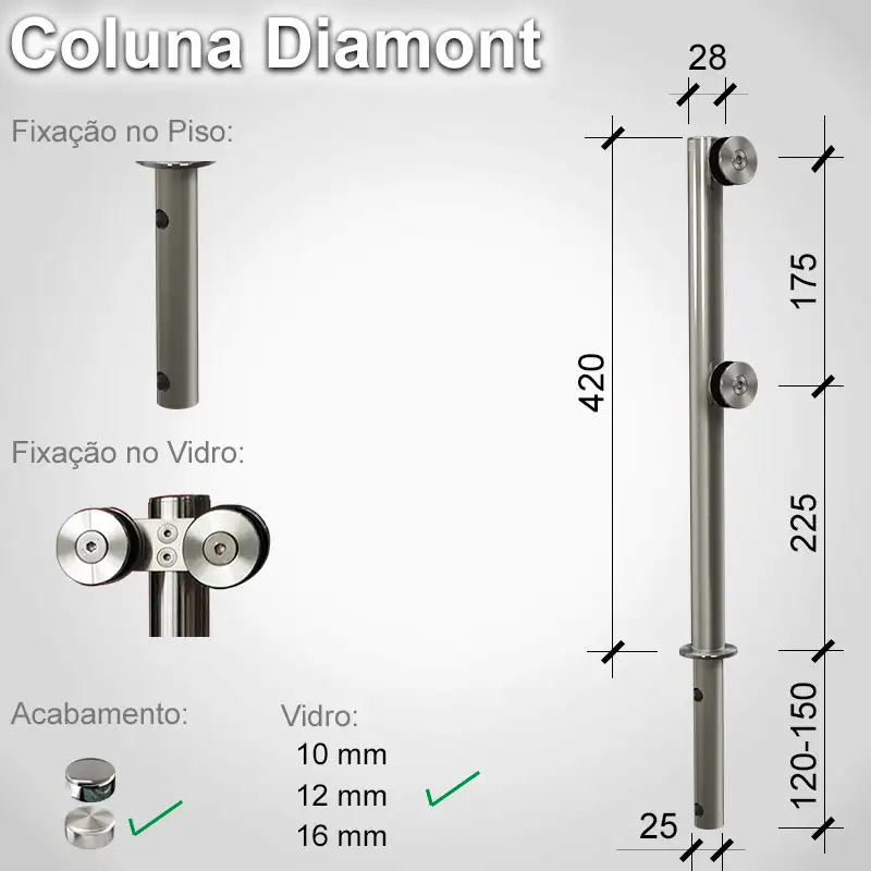 Guarda Corpo Diamont Diamont D 12 E