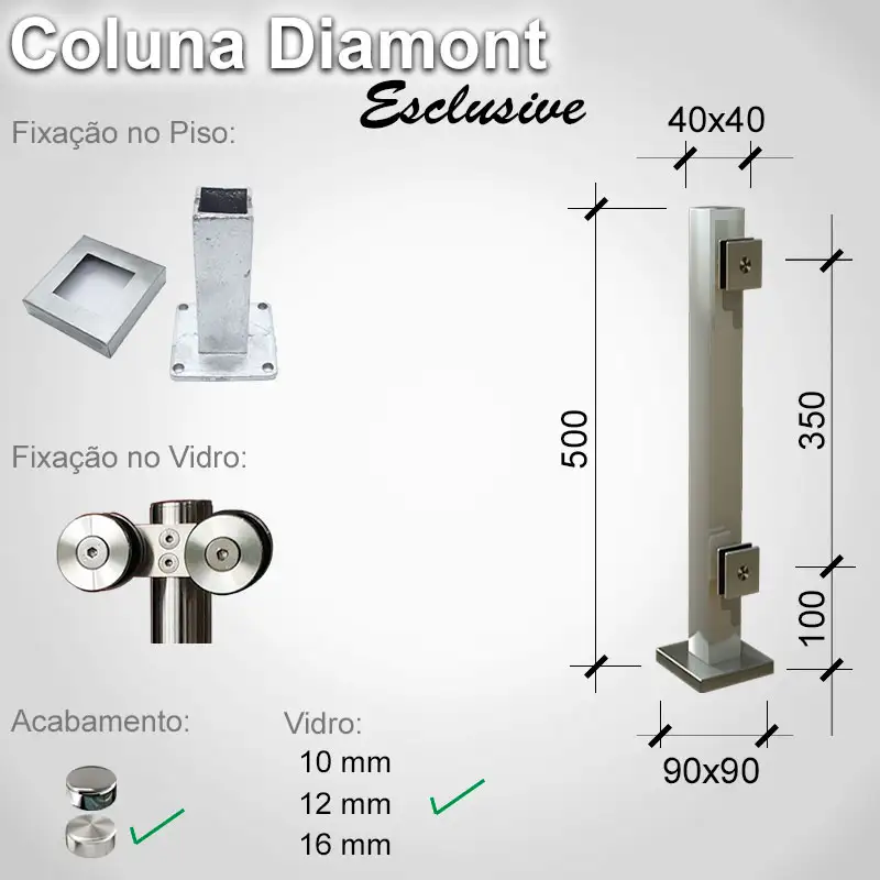 Guarda Corpo Diamont Diamont Exclusive D 12 E