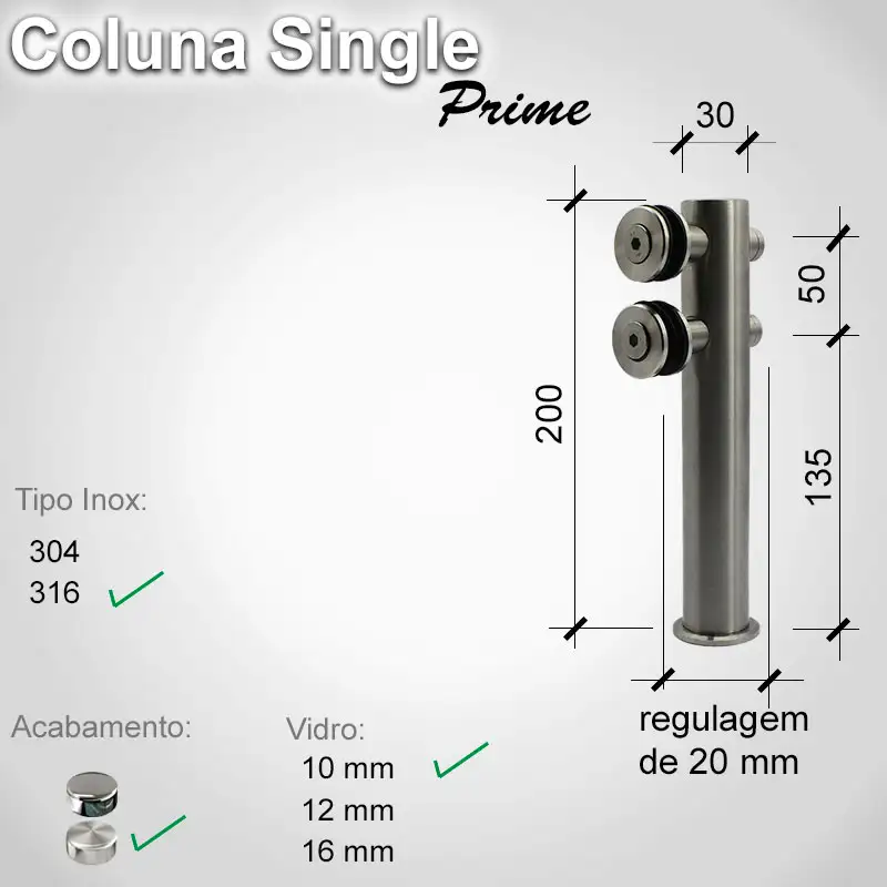 Guarda Corpo Single Singleprime 10 316 E