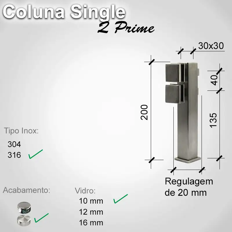 Guarda Corpo Single Singleqprime 10 316 E