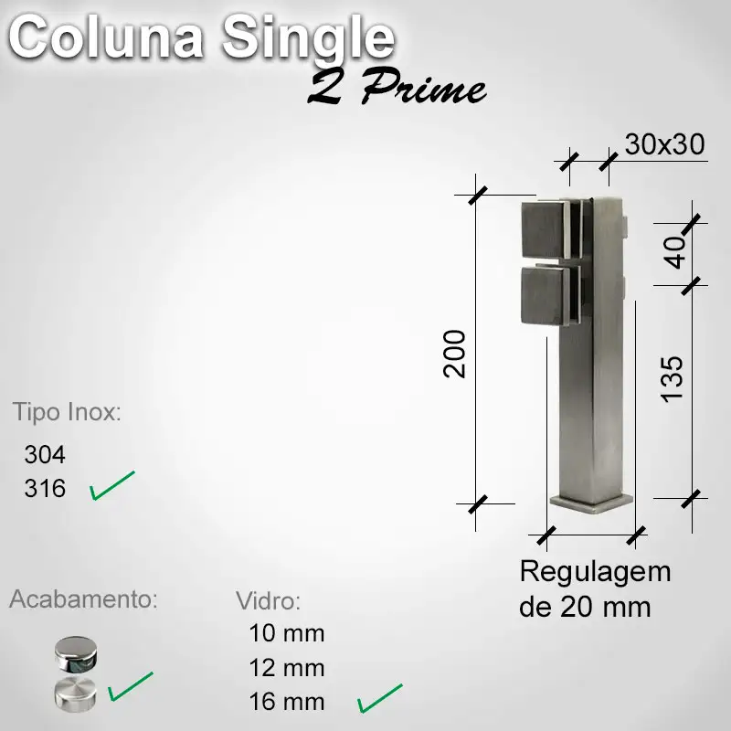 Guarda Corpo Single Singleqprime 16 316 E