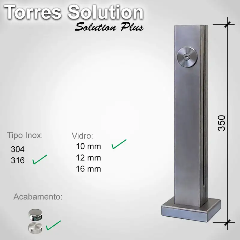 Guarda Corpo Solution Pus 316 10 E