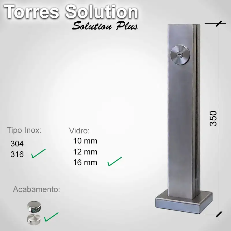 Guarda Corpo Solution Pus 316 16 E