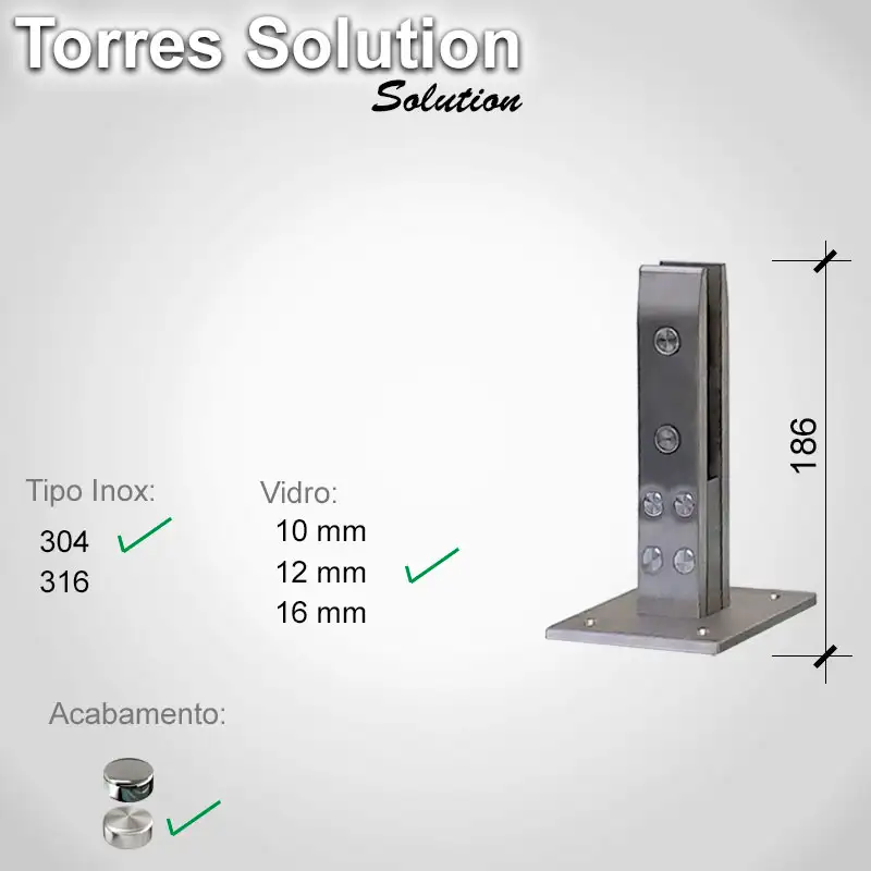 Guarda Corpo Solution Solution 304 12 E