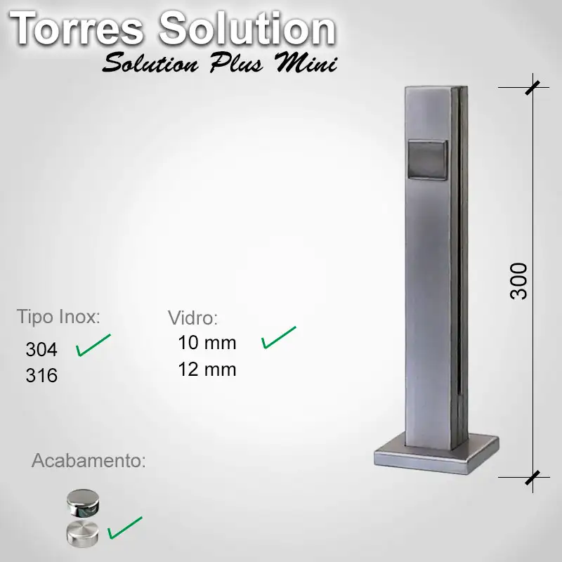 Guarda Corpo Solution Splution Plus Mini 304 10 E