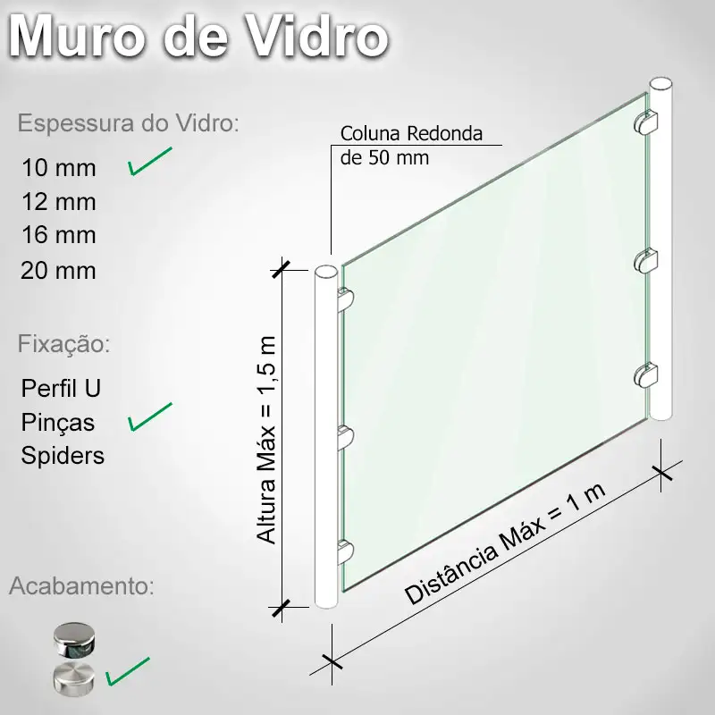 Muro de Vidro 15 R P 10 E