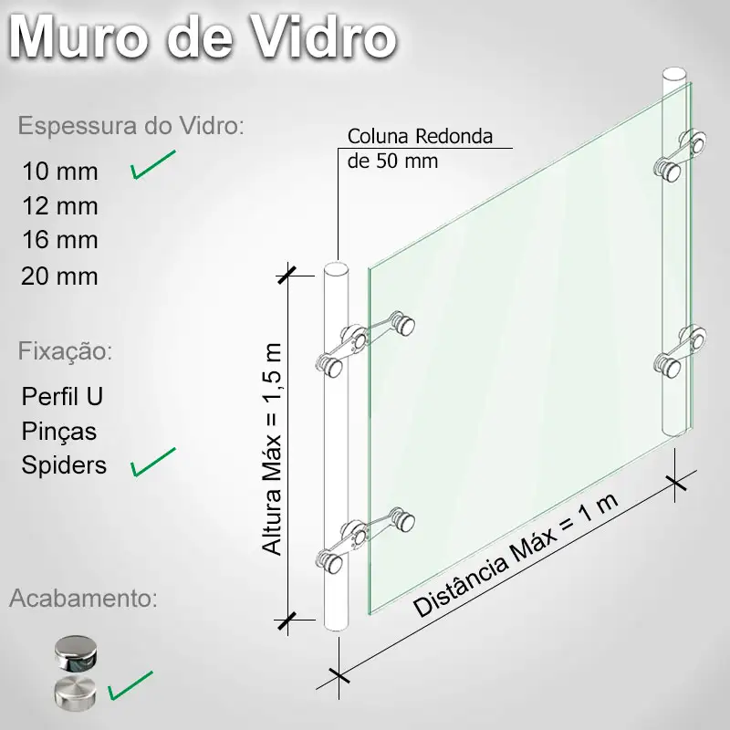 Muro de Vidro 15 R S 10 E
