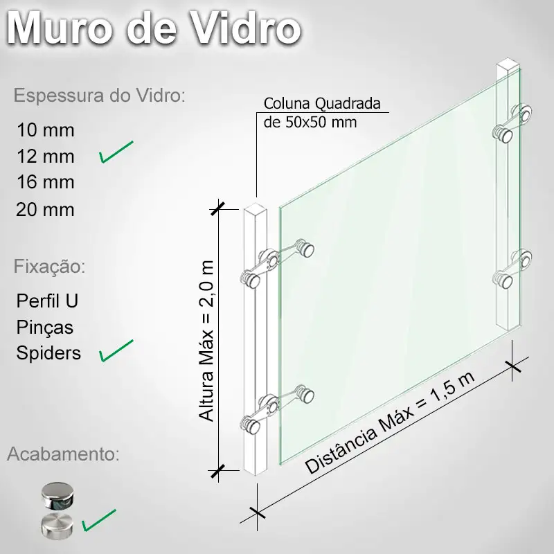 Muro de Vidro 20 Q S 12 E