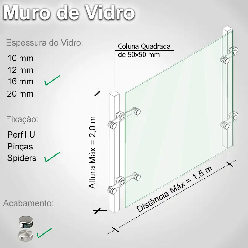 Muro de Vidro 20 Q S 16 E