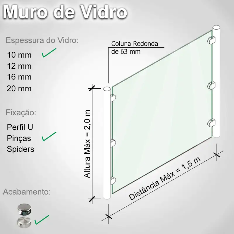 Muro de Vidro 20 R P 10 E