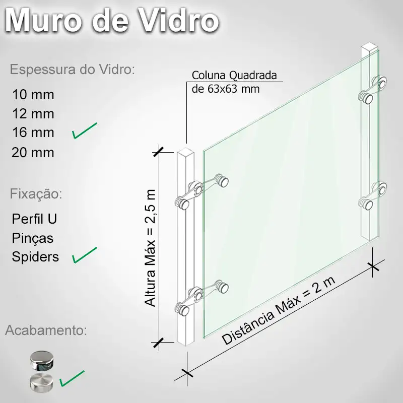 Muro de Vidro 25 Q S 16 E