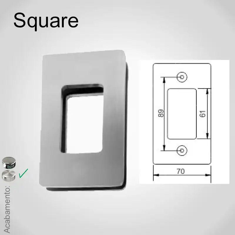 Puxador Square Duplo